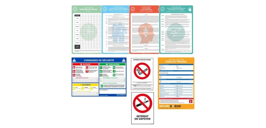 Kit Affichages Obligatoires ESSENTIEL - Jusqu'à 10 Salariés