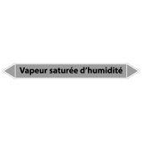 Marqueur Tuyauterie - Vapeur humide - Vinyle Laminé - NFX 08-105 150 x 12 mm