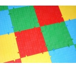 Dalle antidérapante élastomère – Revêtement sol – 250 x 250 x 4 cm Jaune