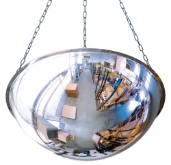 Miroir de sécurité panoramique 180° - Polycarbonate 66 cm