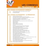 Poster - Conseils Prudence  Pictos Danger - Plastifié