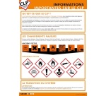 Poster CLP - Informations clés règlement CLP et GHS - Format A3