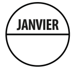 Rouleau de Pastilles d'inventaire "Janvier" - Ø 40 mm - 500 ex