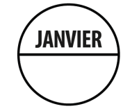 Rouleau de Pastilles d'inventaire "Janvier" - Ø 40 mm - 500 ex