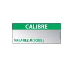 Étiquettes - Contrôle CALIBRE Alu 38x16mm - 350 unités