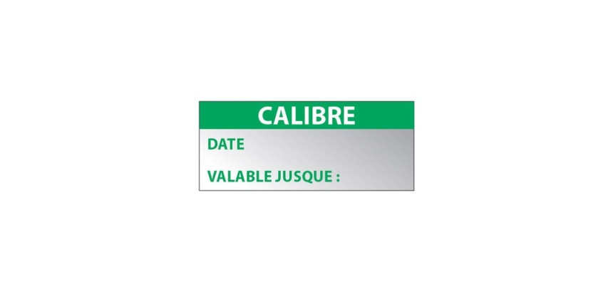 Étiquettes remplissables - Calibre - 38x16 mm - 350 ex
