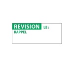Étiquettes adhésives - Contrôle REVISION - 38x16 mm - 350 ex
