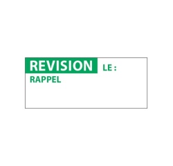 Étiquettes adhésives - Contrôle REVISION - 38x16 mm - 350 ex