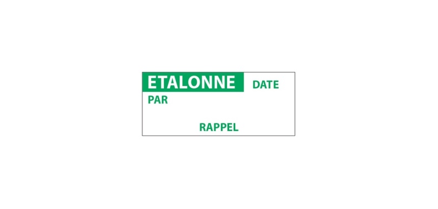 Étiquettes remplissables - ÉTALONNE - 38x16 mm - 350 ex
