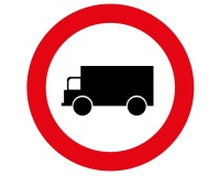 Panneau - Accès interdit véhicules transport marchandise