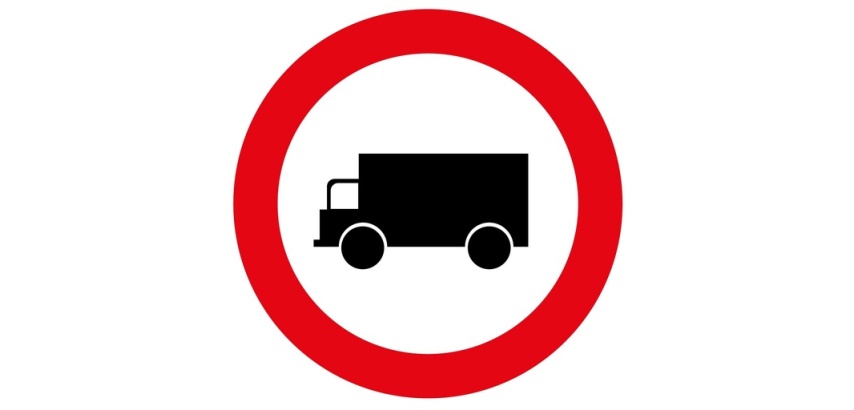 Panneau B8 accès interdit marchandises – Vinyle ou Aludibond