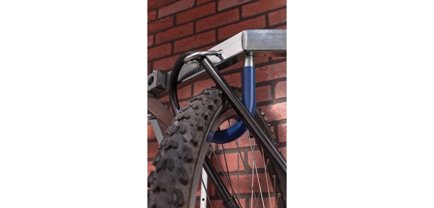 Râtelier mural - Range vélos suspendu 6 places - Acier galvanisé