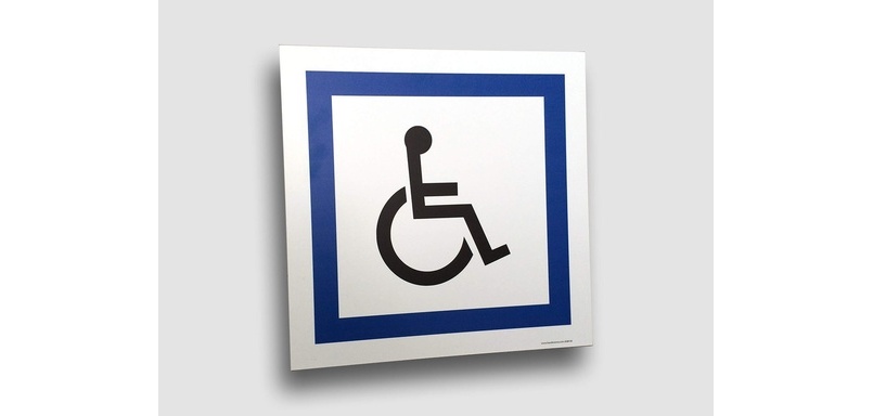 Panneau Parking PMR- plat