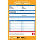 Panneau - Affiche Code du travail obligatoire - 297x420 mm