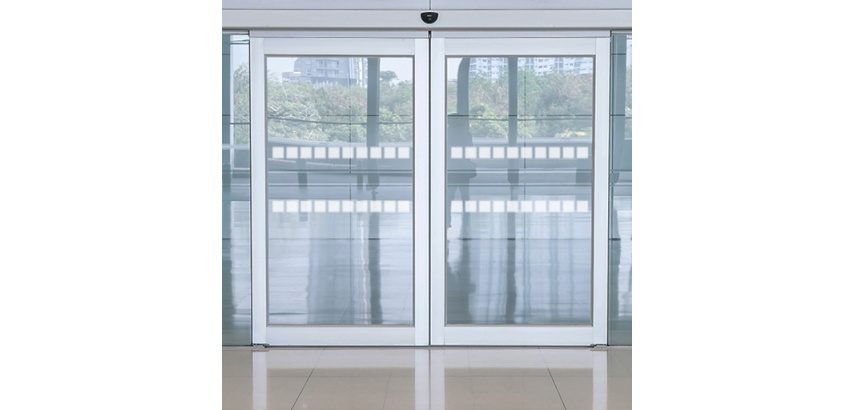Vitrophanie - Bandes Signalisation Carré Blanc - 50mm x 10m