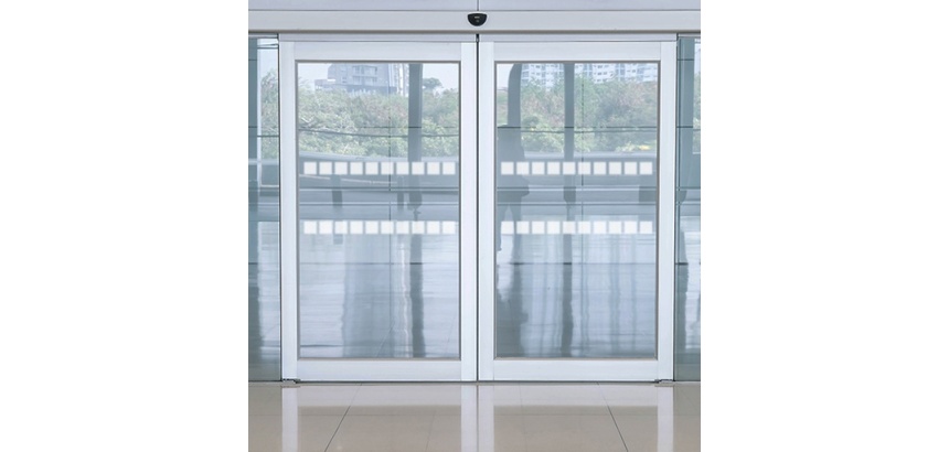Vitrophanie - Bandes Signalisation Carré Blanc - 50mm x 10m
