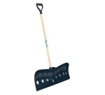 Poussoir à neige – Polypropylène 66 cm – Manche en bois solide