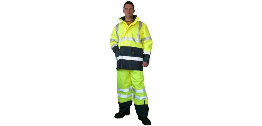 Veste/Pantalon haute visibilité – Jaune/Marine – Tenue sécurité