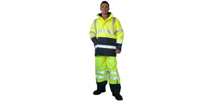 Veste/Pantalon haute visibilité – Jaune/Marine – Tenue sécurité