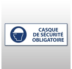 Panneau EPI obligatoire - Casque de sécurité obligatoire - M014