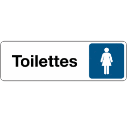 Panneau Toilettes Femme adhésif – 2 formats