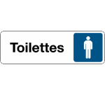 Panneau Toilettes Homme – Signalétique adhésive