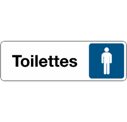 Panneau Toilettes Homme – Signalétique adhésive