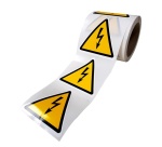 Rouleau de Pictos de Danger - Danger électricité - W012 50 mm