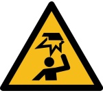 Rouleau de Pictos de Danger - Obstacle en hauteur - W020 100 mm