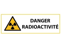 Signalétique de danger W003 - Radioactivité - Norme ISO EN 7010