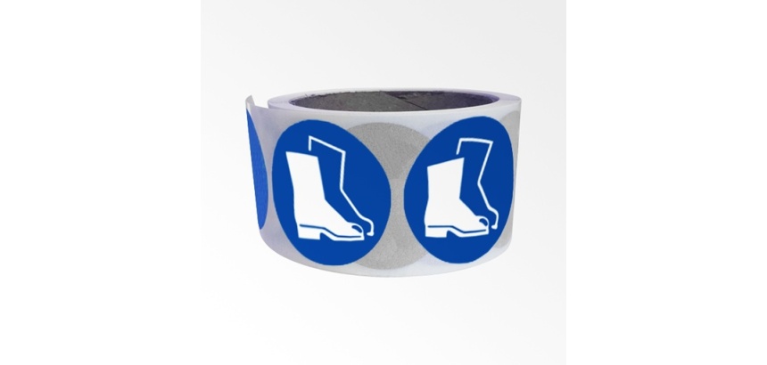 Rouleau de pictos - Chaussures de sécurité obligatoires - M008 100 mm