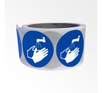Rouleau de 250 pictos - Lavage mains obligatoire - M011 - ISO 7010