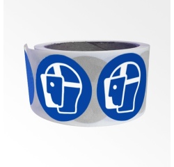 Rouleau de pictos - Visière de protection obligatoire - M013