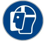 Rouleau de pictos - Visière de protection obligatoire - M013