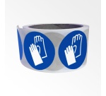 Rouleau de pictos - Gants de protection obligatoires - M009