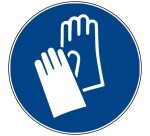 Rouleau de pictos - Gants de protection obligatoires - M009