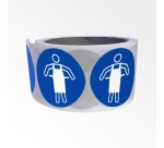 Rouleau de pictos - Tablier de protection obligatoire - M026 25 mm