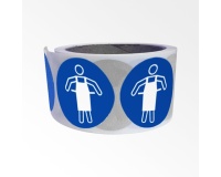 Rouleau de pictos - Tablier de protection obligatoire - M026 25 mm