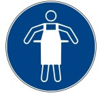 Rouleau de pictos - Tablier de protection obligatoire - M026 25 mm