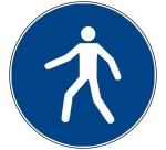 Rouleau de Pictos d'Obligation - Utiliser le passage - M024 25 mm