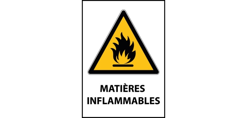 Panneau - Matières inflammables - W021