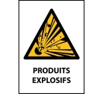 Panneau danger - Produits Explosifs - W002 - Norme ISO 7010 PVC 2 mm A3