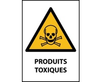 Signalétique de danger - Produits Toxiques - W016 - ISO 7010