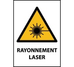 Panneau - Rayonnement laser - W004