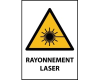 Panneau - Rayonnement laser - W004