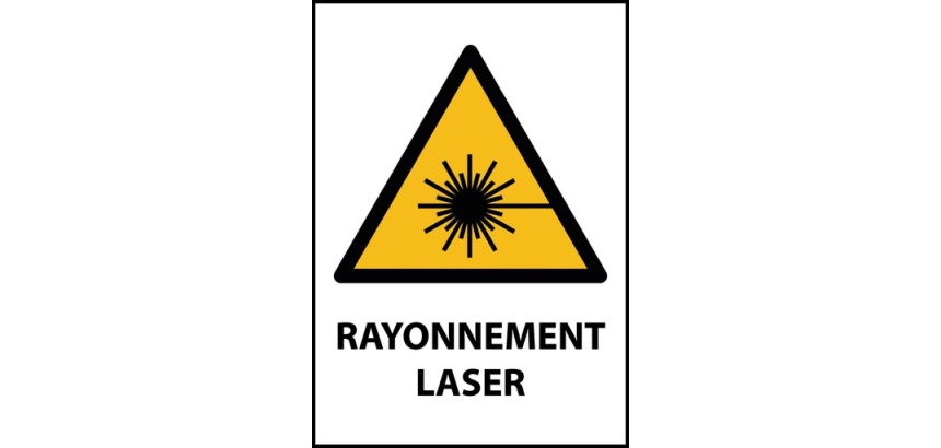Panneau - Rayonnement laser - W004