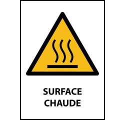 Signalétique de danger - Surface chaude - W017 - ISO 7010