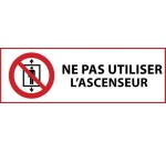 Panneau - Interdiction utiliser ascenseur personnes - ISO 7010