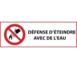 Signalétique P011 ISO 7010 – Interdiction d’Éteindre à l’Eau