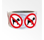 Rouleau pictos - Interdit aux chiens - P021 - ISO 7010 - 250 ex